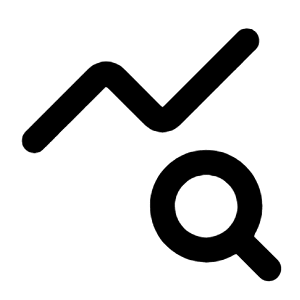 Chart Stat Monitoring Icon from Rounded Line - Material Pro Free Set