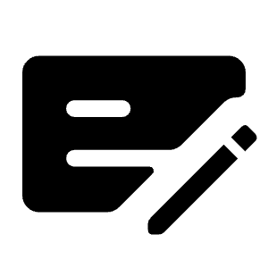 Checkbook Fill Icon from Rounded Fill - Material Symbols Set