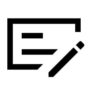 Checkbook Icon from Sharp Line - Material Symbols Set