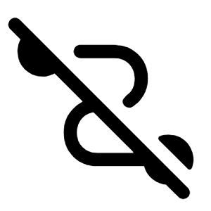 Conversion Path Off Icon from Rounded Line - Material Symbols Set