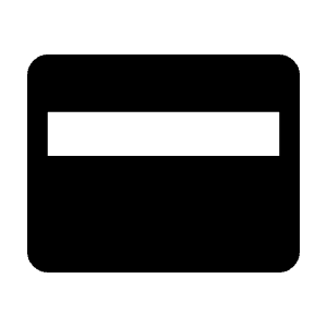 Credit Card Fill Icon from Rounded Fill - Material Symbols Set