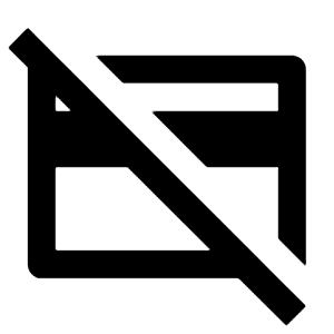 Credit Card Off Icon from Outlined Line - Material Pro Free Set