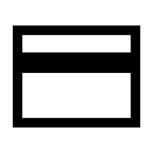 Credit Card Icon from Sharp Line - Material Symbols Set