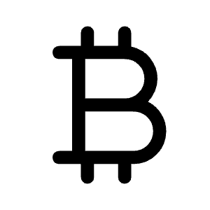 Currency Bitcoin Fill Icon from Rounded Fill - Material Symbols Set