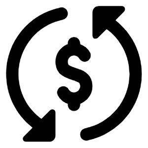 Currency Exchange Icon from Rounded Line - Streamline Material Free Set