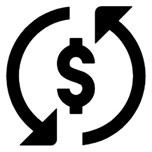 Currency Exchange Icon from Outlined Line - Material Pro Free Set