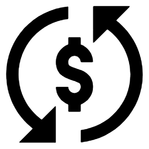 Currency Exchange Icon from Sharp Line - Streamline Material Free Set