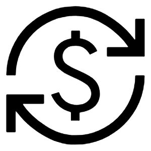 Currency Exchange Fill Icon from Sharp Fill - Material Symbols Set