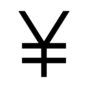 Currency Yen Icon from Outlined Line - Material Symbols Set