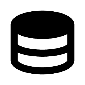 Database Fill Icon from Sharp Fill - Streamline Material Free Set