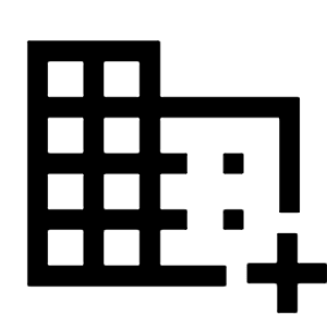 Domain Add Fill Icon from Sharp Fill - Material Symbols Set