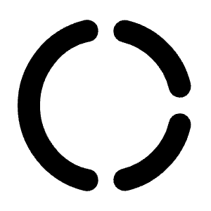 Donut Large Icon from Rounded Line - Material Symbols Set