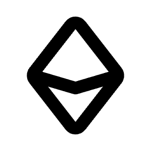 Ethereum Icon from Rounded Line - Streamline Material Free Set