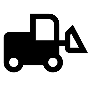 Front Loader Fill Icon from Outlined Fill - Material Symbols Set