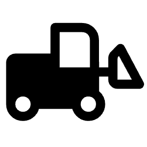 Front Loader Fill Icon from Rounded Fill - Material Symbols Set