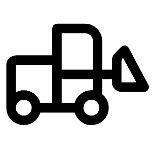 Front Loader Icon from Rounded Line - Material Symbols Set