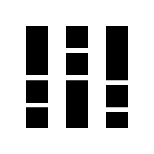 Full Stacked Bar Chart Fill Icon from Sharp Fill - Material Symbols Set