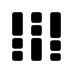 Full Stacked Bar Chart Fill Icon from Rounded Fill - Material Symbols Set