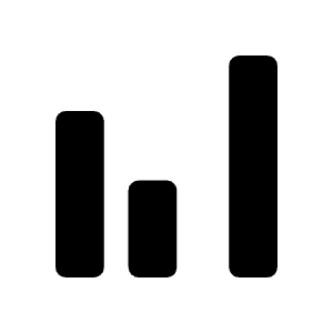 Grouped Bar Chart Icon from Rounded Line - Material Symbols Set