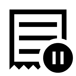 Inactive Order Icon from Sharp Line - Material Symbols Set