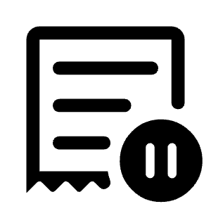 Inactive Order Icon from Rounded Line - Material Symbols Set