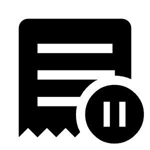 Inactive Order Fill Icon from Outlined Fill - Material Symbols Set