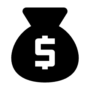 Money Bag Dollar Fill Icon from Outlined Fill - Streamline Material Free Set