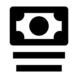 Money Stack Icon from Outlined Line - Material Pro Free Set