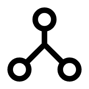 Network Node Icon from Sharp Line - Material Symbols Set