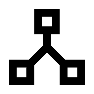 Network Node Icon from Sharp Line - Streamline Material Free Set