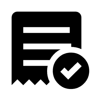 Order Approve Fill Icon from Outlined Fill - Material Symbols Set