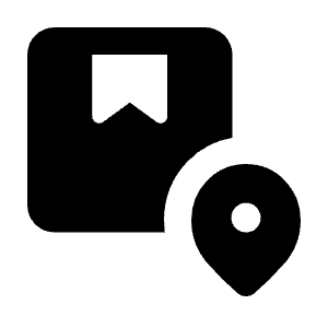 Package Tracking Fill Icon from Rounded Fill - Material Pro Free Set