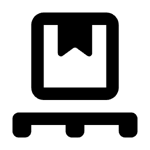 Pallet Icon from Rounded Line - Streamline Material Free Set