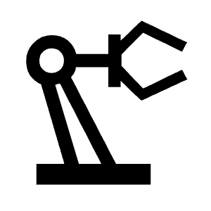 Precision Manufacturing Icon from Sharp Line - Material Symbols Set