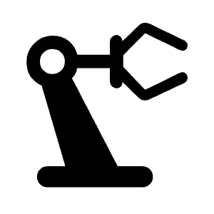 Precision Manufacturing Fill Icon from Rounded Fill - Material Symbols Set