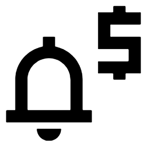 Price Alert Icon from Sharp Line - Material Pro Free Set