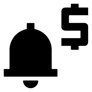 Price Alert Fill Icon from Outlined Fill - Streamline Material Free Set