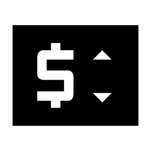 Price Change Fill Icon from Sharp Fill - Material Symbols Set