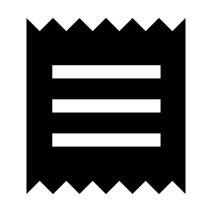 Receipt Fill Icon from Sharp Fill - Material Symbols Set