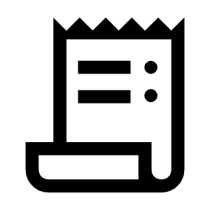 Receipt Long Icon from Outlined Line - Material Symbols Set