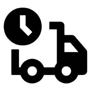 Shipping Truck Icon from Outlined Line - Streamline Material Free Set