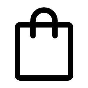 Shopping Bag Icon from Outlined Line - Material Symbols Set
