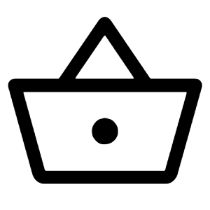 Shopping Basket Icon from Outlined Line - Material Symbols Set