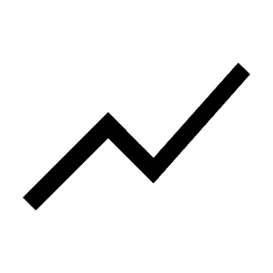 Show Chart Icon from Outlined Line - Material Symbols Set
