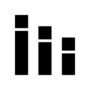 Stacked Bar Chart Fill Icon from Outlined Fill - Material Symbols Set