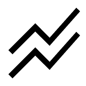 Stacked Line Chart Icon from Outlined Line - Material Symbols Set