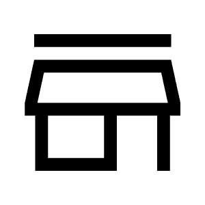 Store Icon from Outlined Line - Material Symbols Set