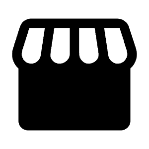 Storefront Fill Icon from Rounded Fill - Material Symbols Set