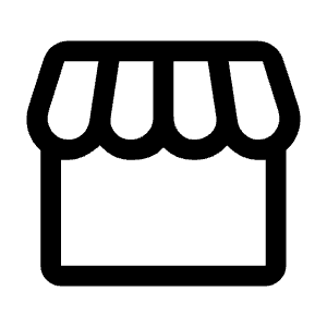 Storefront Icon from Rounded Line - Material Symbols Set