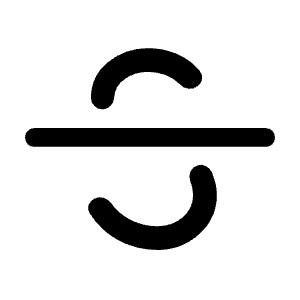 Strikethrough S Icon from Rounded Line - Material Symbols Set